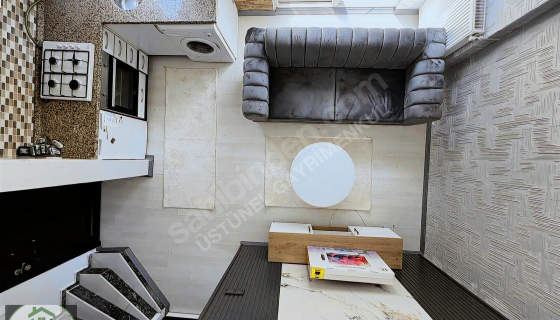 ÜSTÜNEL'DEN 2+1 LOFT DUBLEKS SIFIR EŞYALI ÇİFT BANYOLU